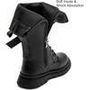 image:imageDADAWEN Boys Girls Knee High Boots Buckle Fashion Side Zipper Lace Up Combat Boots Winter Tall Riding Boots for ToddlerLittle KidBig KidBlack