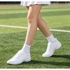 image:imageDADAWEN Girls White Cheer Shoes Youth Cheerleading Shoes Dance Athletic Training Tennis Lightweight Competition for Women Cheer SneakersC White