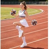 image:imageDADAWEN Girls White Cheer Shoes Youth Cheerleading Shoes Dance Athletic Training Tennis Lightweight Competition for Women Cheer SneakersC White