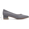 image:imageDADAWEN Womens Pumps Closed Pointed Toe Low Chunky Block Heels Comfortable Heels Dress Shoes Pumps for Women Office Work Wedding PartyGrey