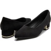 image:imageDADAWEN Womens Pumps Closed Pointed Toe Low Chunky Block Heels Comfortable Heels Dress Shoes Pumps for Women Office Work Wedding PartyBlack