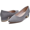 image:imageDADAWEN Womens Pumps Closed Pointed Toe Low Chunky Block Heels Comfortable Heels Dress Shoes Pumps for Women Office Work Wedding PartyGrey