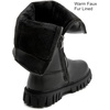 image:imageDADAWEN Girls Faux Fur Lined Knee High Boots Fashion Bow Waterproof Side Zipper Winter Tall Riding Boots for ToddlerLittle KidBig KidBlack