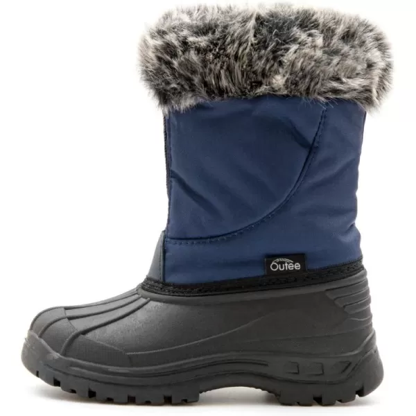 Outee Toddler Kids Winter Outdoor Waterproof FAUX FUR Snow Boots Age 2-10