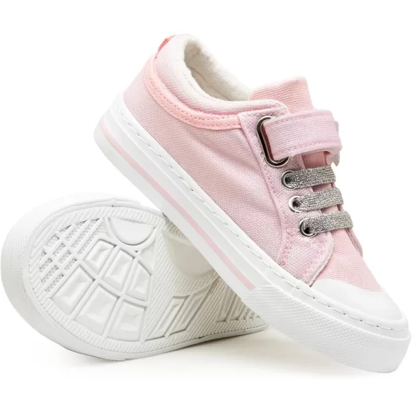 ToandonToddler Kids Sneakers Sparkle Fashion Glitter Sequins Canvas Shoes