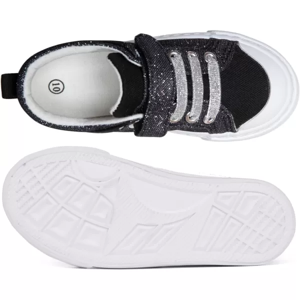 ToandonToddler Kids Sneakers Sparkle Fashion Glitter Sequins Canvas Shoes