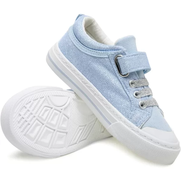 ToandonToddler Kids Sneakers Sparkle Fashion Glitter Sequins Canvas Shoes