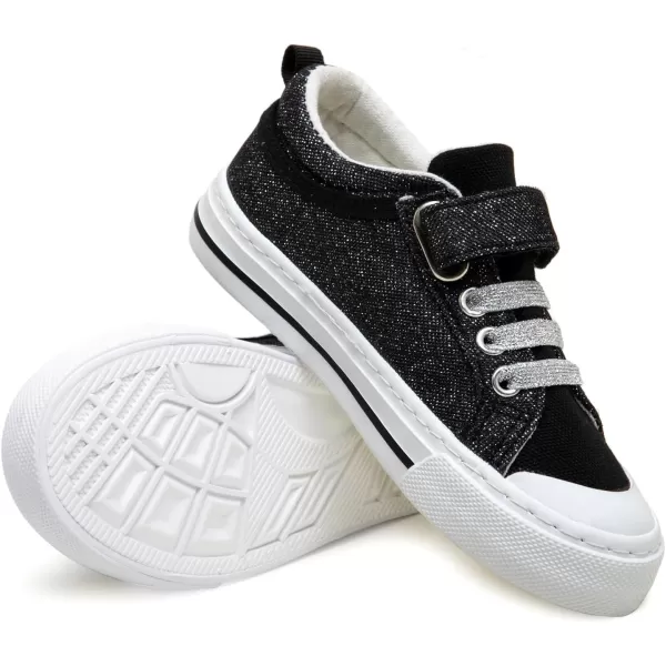 ToandonToddler Kids Sneakers Sparkle Fashion Glitter Sequins Canvas Shoes