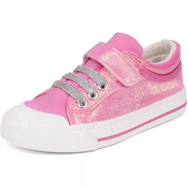 ToandonToddler Kids Sneakers Sparkle Fashion Glitter Sequins Canvas Shoes