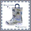 imageOutee Toddler Kids Adorable Lightwight Waterproof Rain Boots Light Up by StepsGrey Dinosaur