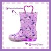 imageOutee Toddler Kids Adorable Lightwight Waterproof Rain Boots Light Up by StepsLight Up Purple