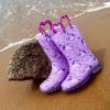 imageOutee Toddler Kids Adorable Lightwight Waterproof Rain Boots Light Up by StepsLight Up Purple