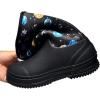 imageOutee Toddler Kids Warm Waterproof Neoprene Rain BootsCosmos Blue