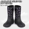 imageOutee Toddler Kids Warm Waterproof Neoprene Rain BootsDinosaur
