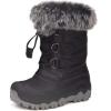 imageOutee Toddler Kids Waterproof Warm Snow Winter Boots with Fur Lined Faux