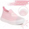 imageToandon Baby Toddler Lightweight Flexible Straps Sneakers for 17 YrsHeart Pink