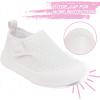 imageToandon Baby Toddler Lightweight Flexible Straps Sneakers for 17 YrsWhite Mesh