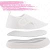 imageToandon Baby Toddler Lightweight Flexible Straps Sneakers for 17 YrsWhite Mesh