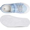 imageToandon Toddler Kids Sneakers Glitter Walking Shoes with Hoop and Loop Age 157Glitter Blue With Buckle