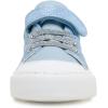 imageToandon Toddler Kids Sneakers Glitter Walking Shoes with Hoop and Loop Age 157Glitter Blue With Buckle
