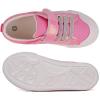 imageToandon Toddler Kids Sneakers Glitter Walking Shoes with Hoop and Loop Age 157Pink Star