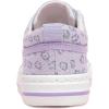 imageToandon Toddler Kids Sneakers Glitter Walking Shoes with Hoop and Loop Age 157Purple Leopard