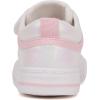 imageToandon Toddler Kids Sneakers Glitter Walking Shoes with Hoop and Loop Age 157White Pink Star