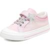 imageToandon Toddler Kids Sneakers Glitter Walking Shoes with Hoop and Loop Age 157Starpink