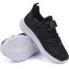 imageToandon Girls Boys Kids Lightwight Breathable Athletic Sport SneakersBlack