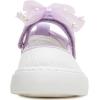 imageToandon Toddler Girls Sparkle Glitter Flats Sneakers Age 310Glitter Purple Bowknot