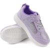 imageToandon Toddler Kids Sneakers Sparkle Fashion Glitter Sequins Canvas ShoesGlitter Purple Pu