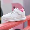 imageToandon Toddler Kids Sneakers Sparkle Fashion Glitter Sequins Canvas ShoesGlitter White Pu