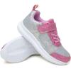 imageToandon Toddler Kids Sneakers Sparkle Fashion Glitter Sequins Canvas ShoesSequins Silver