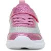 imageToandon Toddler Kids Sneakers Sparkle Fashion Glitter Sequins Canvas ShoesSequins Silver