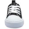 imageToandonToddler Kids Sneakers Sparkle Fashion Glitter Sequins Canvas ShoesGlitterblack
