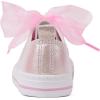 imageToandonToddler Kids Sneakers Sparkle Fashion Glitter Sequins Canvas ShoesPearl Ribbon Pink