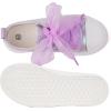 imageToandonToddler Kids Sneakers Sparkle Fashion Glitter Sequins Canvas ShoesPearl Ribbon Purple