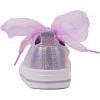 imageToandonToddler Kids Sneakers Sparkle Fashion Glitter Sequins Canvas ShoesPearl Ribbon Purple