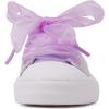 imageToandonToddler Kids Sneakers Sparkle Fashion Glitter Sequins Canvas ShoesPearl Ribbon Purple