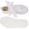 imageToandonToddler Kids Sneakers Sparkle Fashion Glitter Sequins Canvas ShoesPearl Ribbon White
