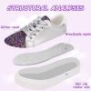 imageToandonToddler Kids Sneakers Sparkle Fashion Glitter Sequins Canvas ShoesPurple Sliver