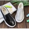 imageToandon Toddler Kids Girls Sparkle Slip On Walking Shoes Age 210Black Seqs