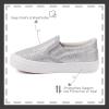 imageToandon Toddler Kids Girls Sparkle Slip On Walking Shoes Age 210Sliver Glitter