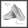 imageToandon Toddler Kids Girls Sparkle Slip On Walking Shoes Age 210Sliver Glitter