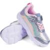 imageToandon Toddler Kids Sparkle Breathable Lightweight Sneakers Light Up by StepSequins Blue