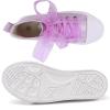 imageToandon Little Kids Girls Glimmer Glitter Ribbon Lace Sneakers Age 310Glitterpurple