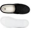 imageToandon Toddler Girls Kids Sparkle Slip On Sneakers Loafers Age 210Glitter Black