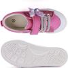 imageToandon Toddler Kids Sneakers Glitter Walking Shoes with Hoop and Loop Age 157Butterfly Purple