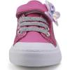 imageToandon Toddler Kids Sneakers Glitter Walking Shoes with Hoop and Loop Age 157Butterfly Purple