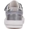 imageToandon Toddler Kids Sneakers Glitter Walking Shoes with Hoop and Loop Age 157Silver Grey